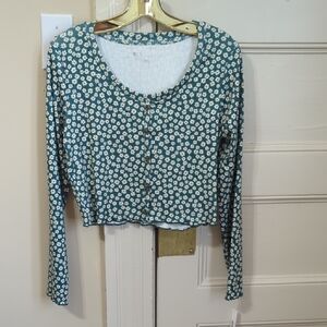 Juniors Wallflower Jeans Cropped Blouse NWT